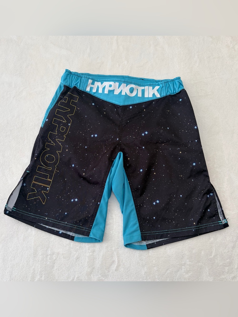 Hypnotik Galaxy MMA Fight Shorts Y2K Spacecore Rave Futuristic BJJ Gym Sz XS